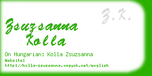 zsuzsanna kolla business card